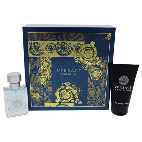 versace for him gift set|Versace aftershave set.